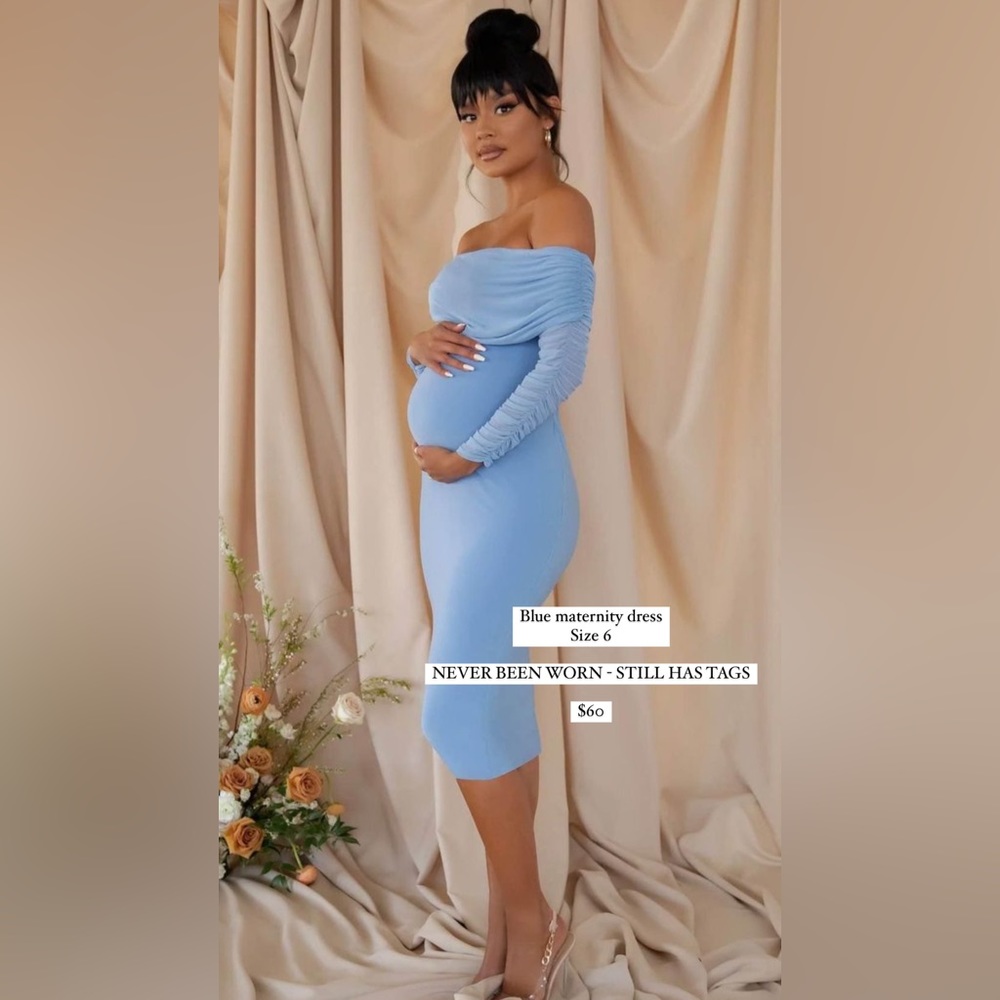 Club London blue maternity dress